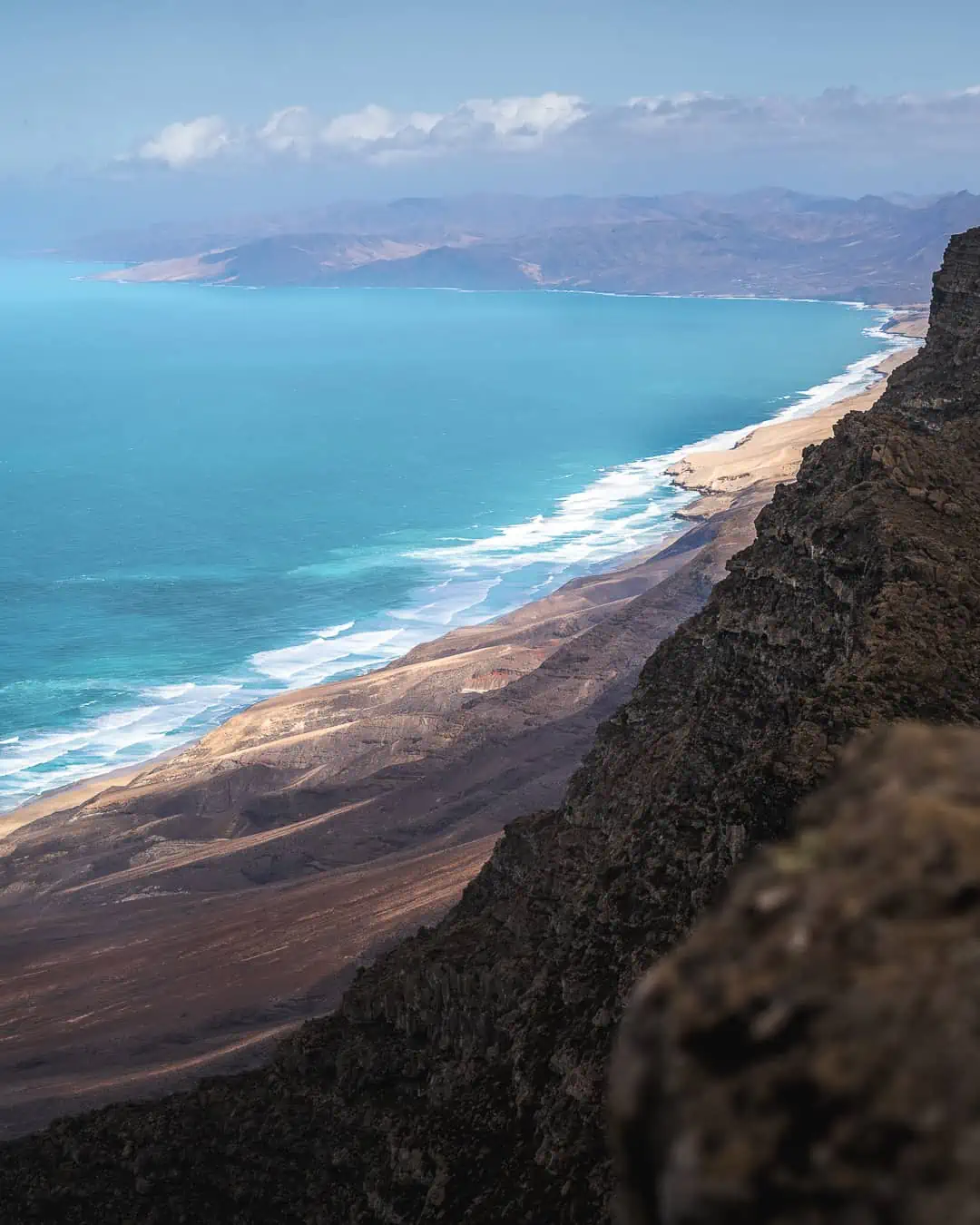 Playa de Cofete vom Pico de la Zarza Fuerteventura Sehenswürdigkeiten