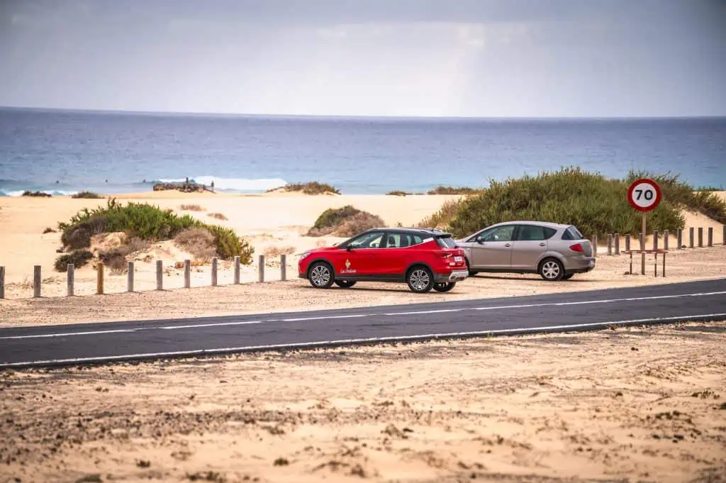 Parken an den Dünen von Corralejo