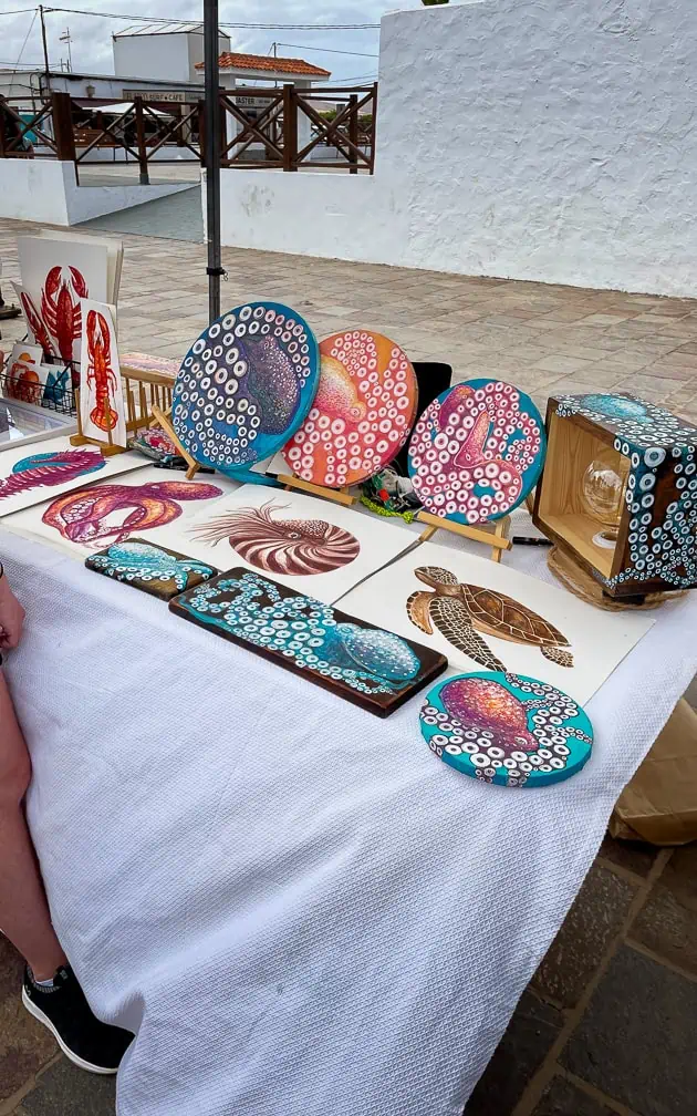 Fuerteventura Handwerkskunst Lajares auf dem Wochenmarkt
