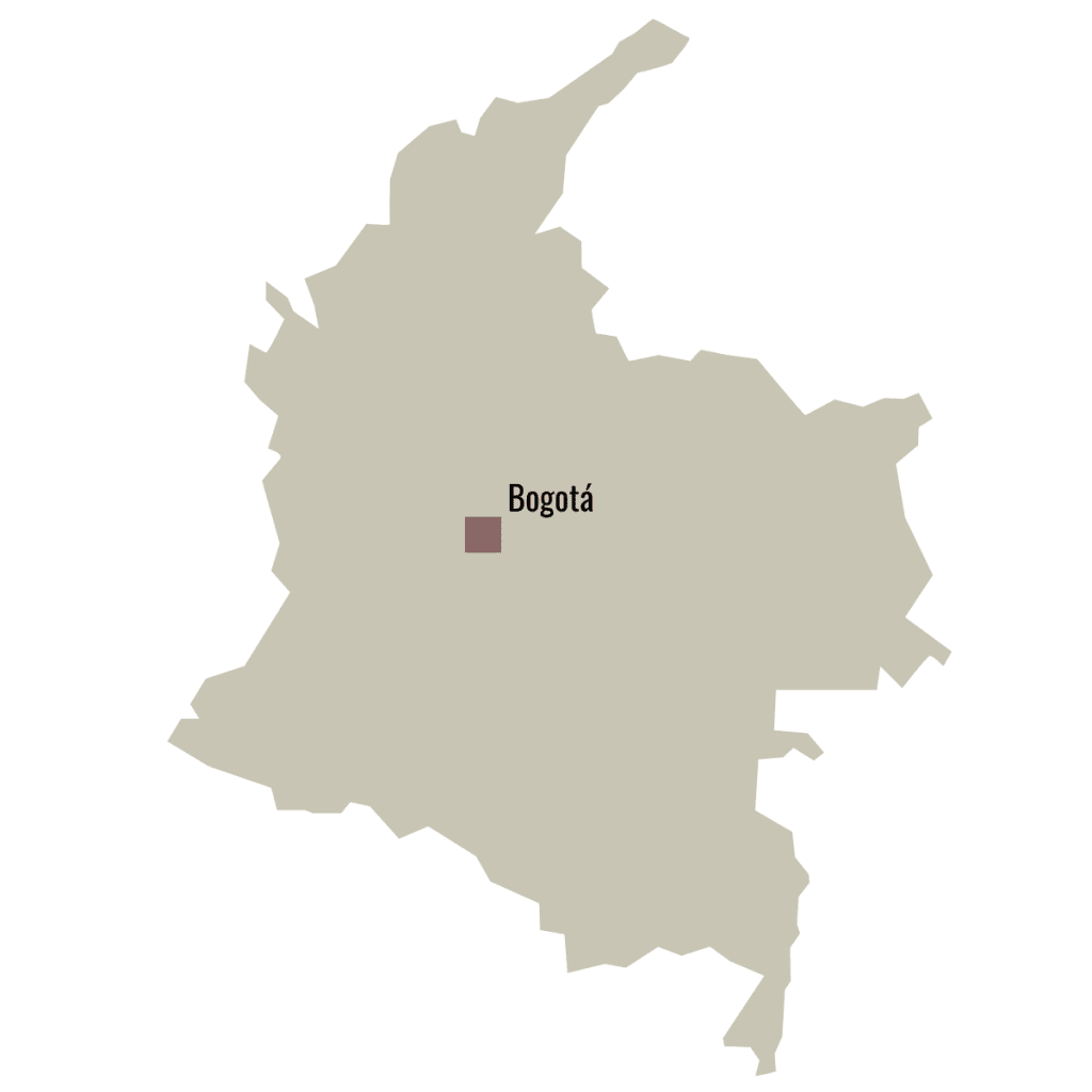 Kolumbien Karte mit Hauptstadt