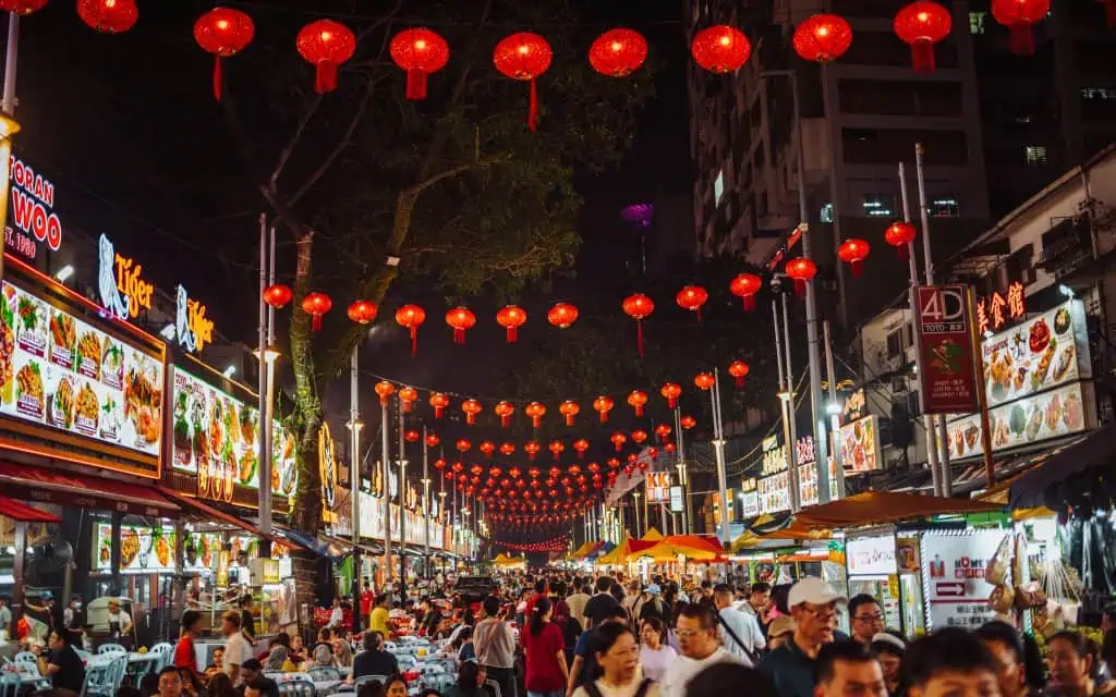 Kuala Lumpur Sehenswürdigkeit Jalan Alor Nachtmarkt