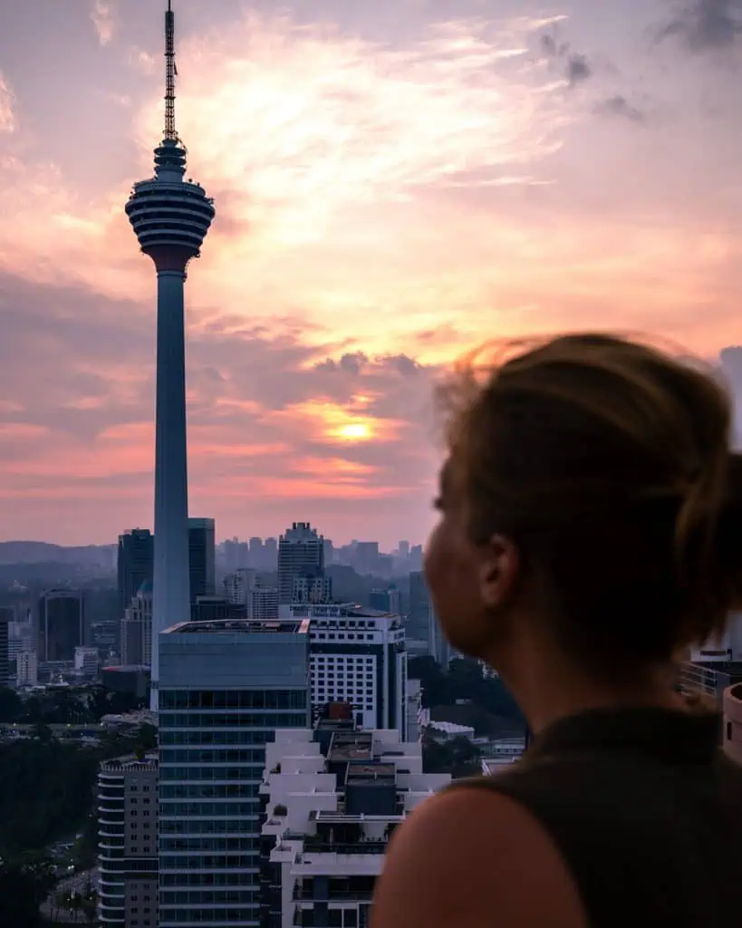 Aussicht von der Heli Lounge Bar Kuala Lumpur
