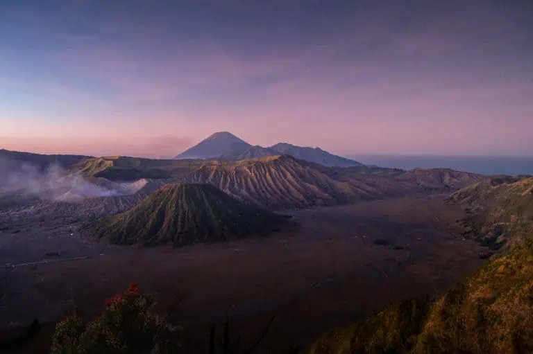 Vukan Bromo zum Sonnenaufgang auf Java Highlight