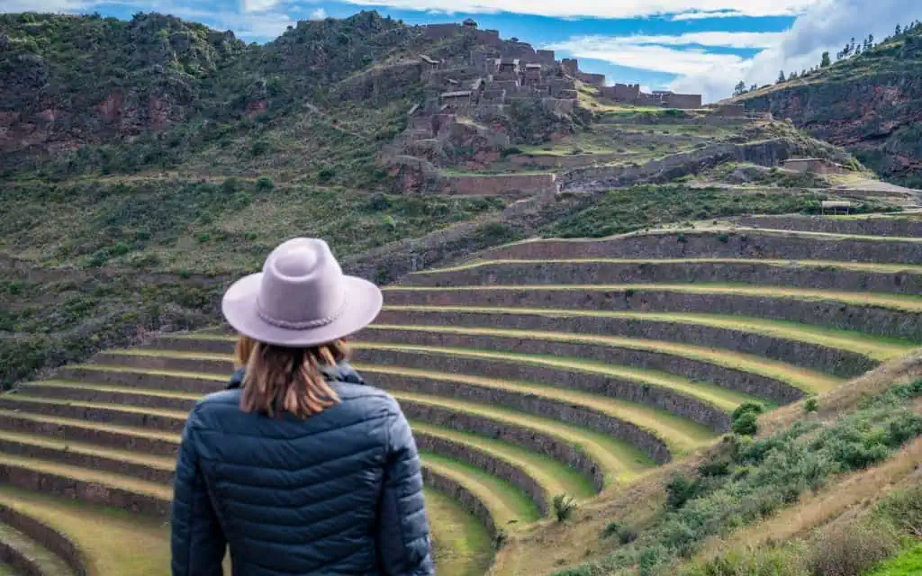 Ruinen von Pisac im Heiligen Tal Peru