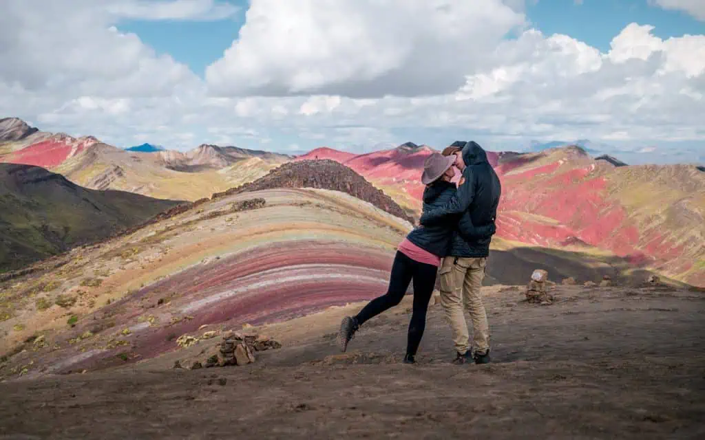 Palcoyo Rainbow Mountain in Peru