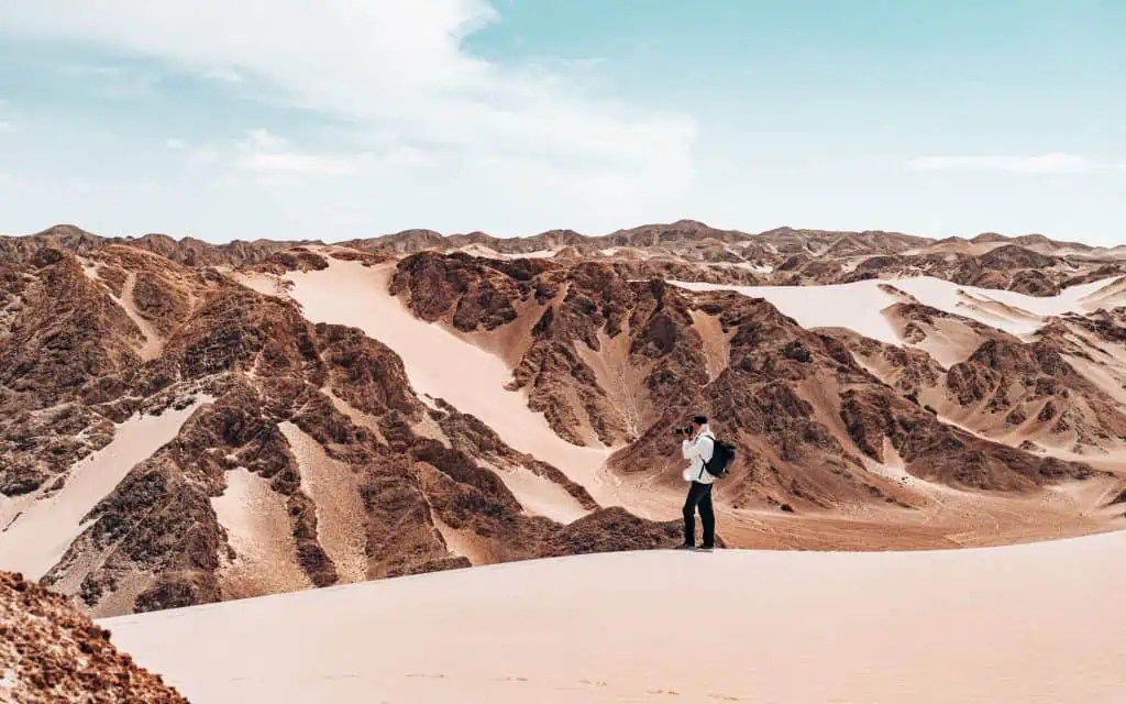 Einsame Wüste bei Ica in Peru