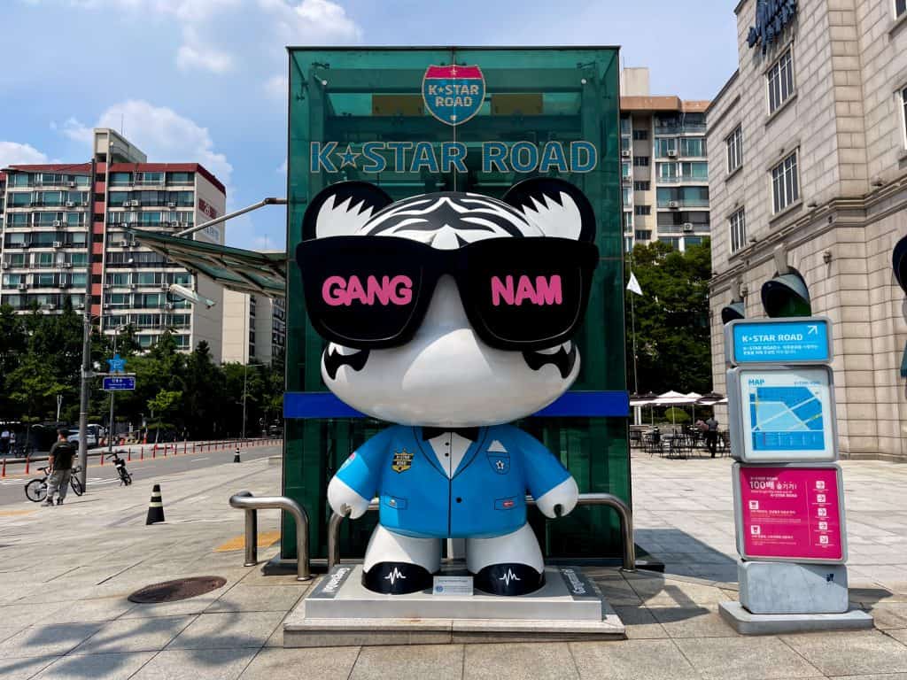 Gangnam Viertel in Seoul