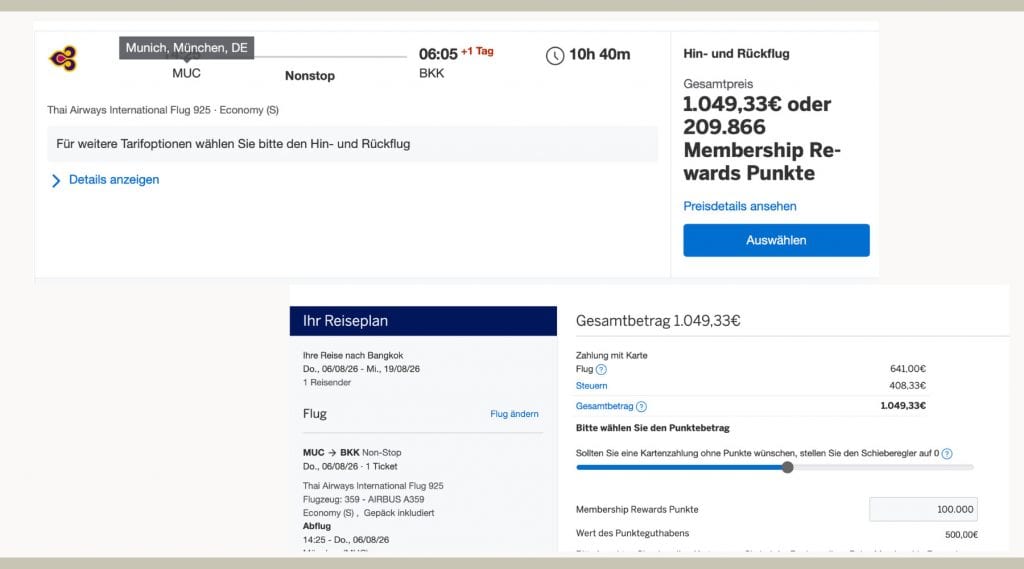Praxisbeispiel: Schlechter Deal für Membership Rewards einlösen