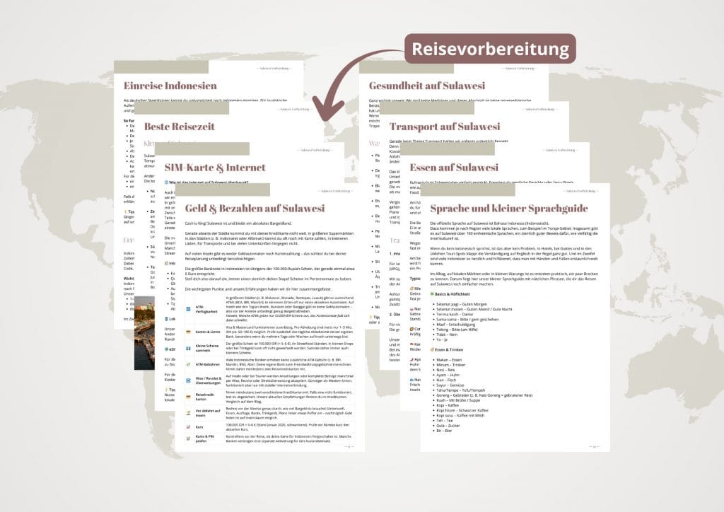 Sulawesi Reiseguide - Alles zur Reisevorbereitung