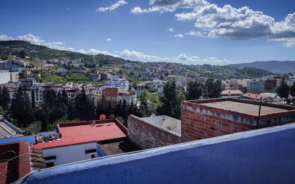 Chefchaouen Unterkunft Dachterrasse