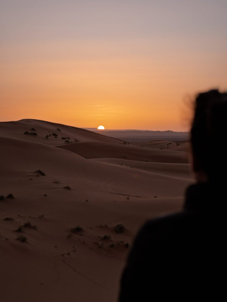 Erg Chebbi Wüste bei Merzouga Sonnenaufgang