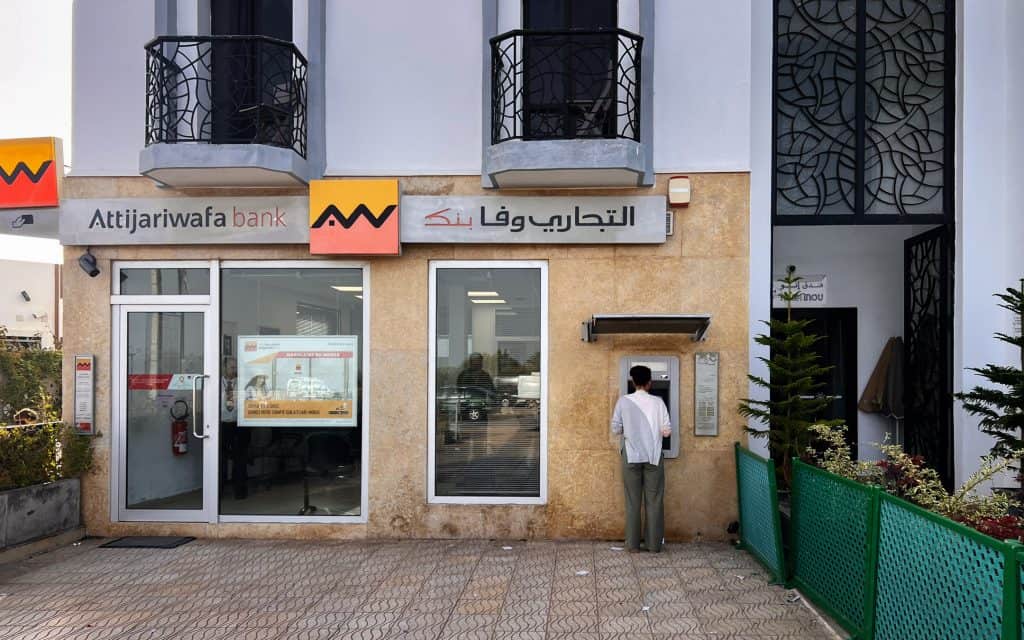 Filiale der Attijariwafa Bank in Marokko – Bank mit einem der höchsten Abhebelimits am Geldautomaten