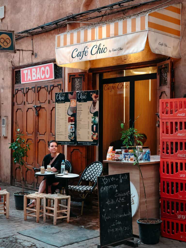 Café Chic in Marrakesch, gemütlicher Coffee Shop in der Medina